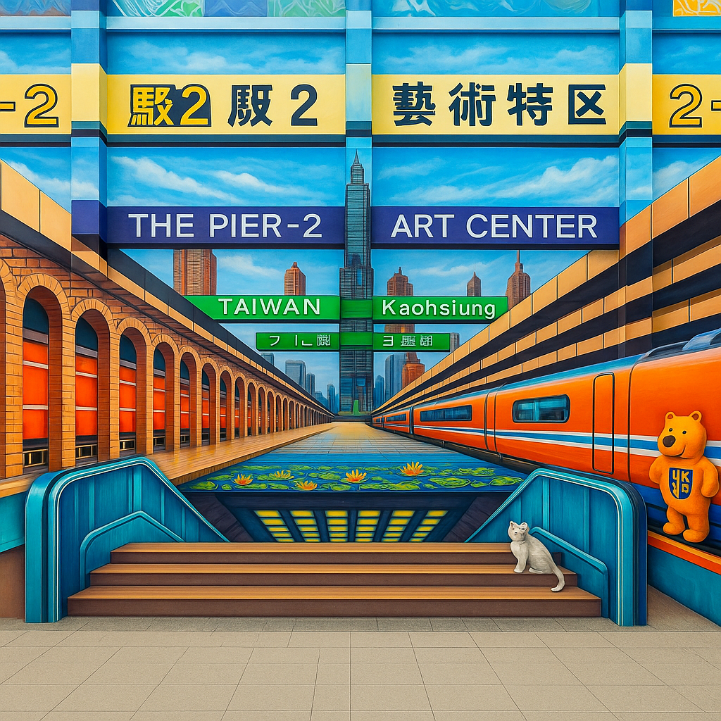 高雄駁二藝術特區彩繪牆｜高雄必去景點、文創藝術聚集地